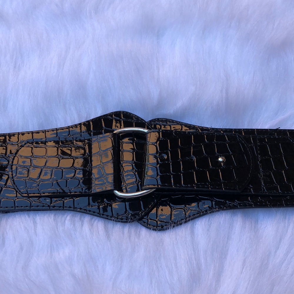 Guess Black Stretch Mini Corset Belt